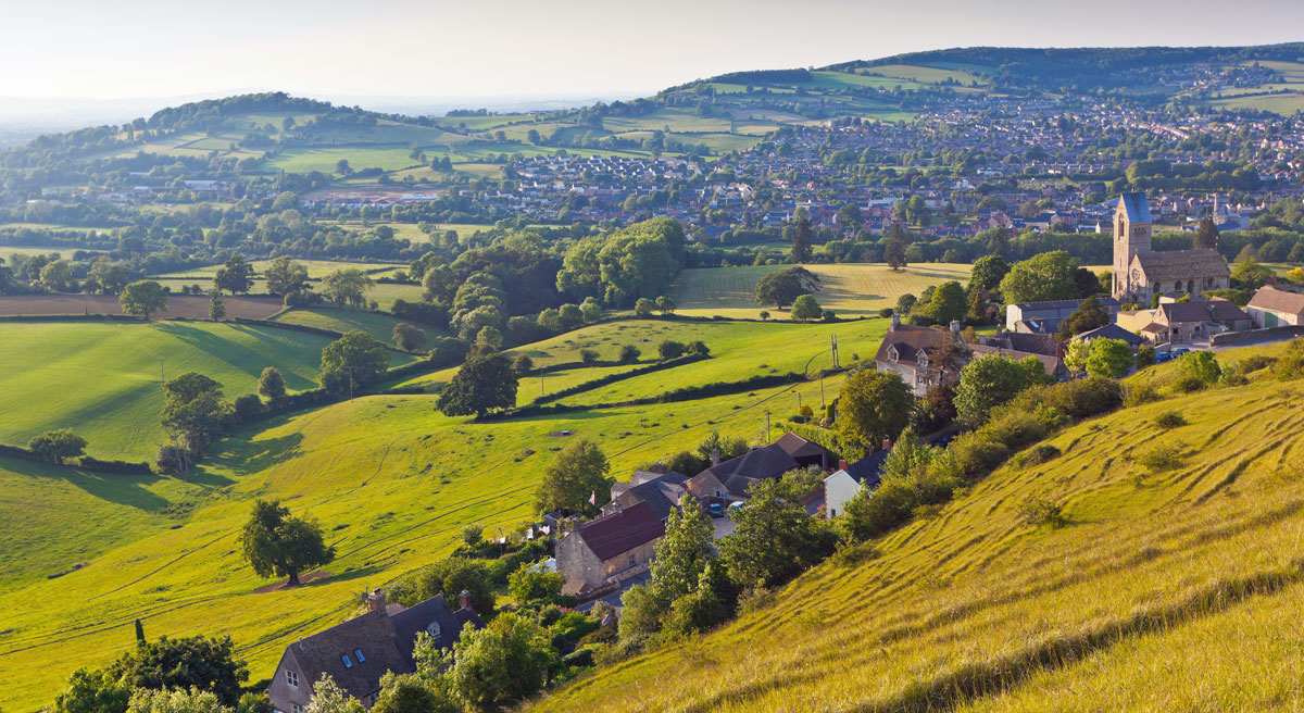 Cotswold villages surrounded by beautiful countryside