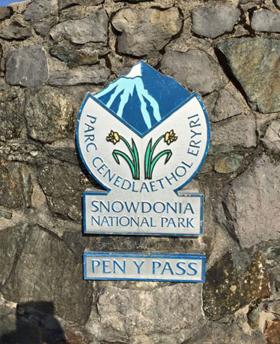 Snowdonia National Park sign 